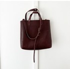 Madewell The Zip-top Transport Crossbody Burgundy Bag