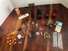 Dollhouse Lot Of Chairs Clocks Lamps Ironing Board   Misc Miniature Accessories
