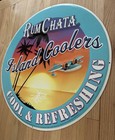 Authentic Rum Chata Island Coolers Metal Tin Advertising Sign Cool   Refreshing