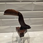 Vintage Toucan Sculpture Hand Carved Made In Brazil