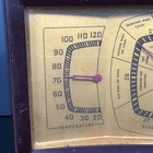 Vintage Art Deco Mcm Taylor Stormoguide Bakelite Desktop Barometer Thermometer