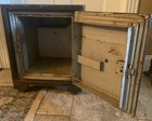 Antique 1900s J Opener Safe Co Tin Litho Sign Eagle Lock Combination Safe Bank