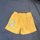 Men s Yellow Overtime Mesh Polyester Athletic Shorts