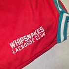Premier Lacrosse League Whipsnakes Lacrosse Club Red Mesh Athletic Shorts Men s