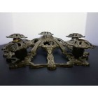 Riddle Co  Cast Iron Antique Architectural Element Polychrome Chandelier Frame