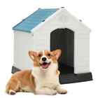 Outdoor Dog House Comfortable Cool Shelter Durable Plastic Design Home Kennel 33