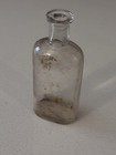 Vtg Clear Glass Medicine Bottle 4 75    Apothecary Pharmacy Jar Medical Antique
