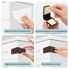  2  Fyy Child Safety Cabinet Locks Baby Proof Angle Drawer Latches Adhesive