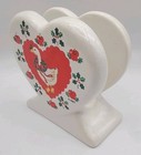Vtg 80s Christmas Geese Gooseberry Stoneware Napkin Holder - Limited Edition 