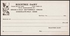 Vintage Receipt Rountree Dairy Milk Bottle With Girl And Baby Suffolk Virginia