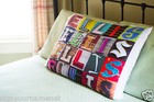 Personalized Pillowcase Featuring Names In Photos Of Letters From Signs