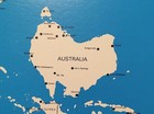Original Mcarthurs Universal Corrective Map Of The World 1979 Australia 22x34