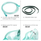 Ansnf Oxygen Mask For Face Adult With Tube - Size L Green L-2pcs 