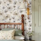 Floral Peel And Stick Wallpaper  Beige Yellow Watercolor 17 3 X 118  