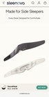 Sleenova Bluetooth Sleep Eye Mask Side Sleeper Headphones Offline Audio Black