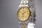  near Mint  Tissot Ballade Automatic C277 377w Gold Dial Silver Men s Watch 
