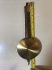 Antique Shelf Clock Pendulum Brass 9    Long 3 25    Bob 2 8 Oz