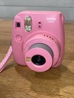 Fujifilm Instax Mini 9 Instant Film Camera Pink Tested - Missing Battery Cover