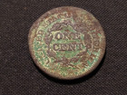 1847 Braided Hair Large Cent Details Vf Xf Green Circulated Copper Type Coin