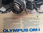 1979 Olympus Om-1 35mm Film Camera Print Advertisement 10  X 13  Vintage Ad