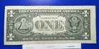 Series 2017a  1 Dollar Bill Miss Cut Error Off Center Error Currency Us Note  
