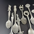 Vintage Souvenir Collector Spoon Lot Of 10 Pewter Silver   3 Additional
