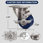 3  Stainless Steel Casters   heavy Duty Industrial Casters    Load Capacity 1400 Lbs