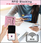 Initial Pink Rfid Wallet - Gifts For Girls  Stocking Stuffer  Birthday  Christma