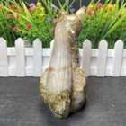 1 3lb 4 9  Natural Golden Mica Fox Figurine Quartz Crystal Carving Healing Decor