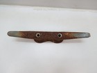Used Rusty 12 Inch Cast Iron Boat Dock Cleat Tiki Hut Bar Yard Art  d3c977c 