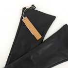 Skims Women S 2023 Faux Leather Gloves Onyx Black New Flaw Htf