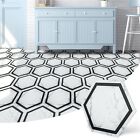 Art3d 30-pack 11 8  X 10 2  Black Marble Hexagon Peel And Stick Flooring Tile