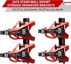 Jack Stand Wall Mount Organizer Jack Stands Holder Storage Rack Mount Fit New