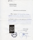 Argentina Republic 1862 Sc 7 Seal Of The Republic Certificate Solari-mautalen