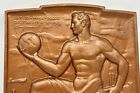 Vintage Bf Goodrich Medallic Art Ny Deco Muscle Man Hunk Plaque