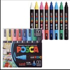 2 Pcs Set Posca 8-color Paint Marker Set  Pc-5m Medium