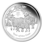 2015 Lunar Year Of The Goat- 1 Oz Silver Proof Coin - Perth Mint