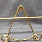 Wrought Iron Plate Rack Picture Frame Holder Wall Mount Scroll Rustic Farmhouse