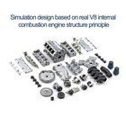 V8 Mad Rc Engine Model Diy Kit For Remote Control Car Working Model