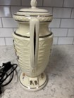 Vintage Porcelier Art Deco Floral Electric Coffee Percolator  Works Great Usa