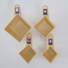 Vintage Giftco Cookie Cutter Measuring Cup Set Bear Heart Apple 4 Pieces