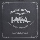 Aquila Lava Soprano Ukulele Strings  High G  110u  Full Grey-black String Set