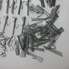 Lot Of 100 Mixed Metal Vintage Drape Hooks Pinch   Pin 3   2  4  Variety