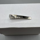 Vintage Standard Tie Clip Tie Bar Clasp Silver Tone Nos 50s-70s L 0273