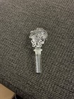 Vintage Clear Pressed Glass Grape Cluster Wine Bottle Stopper