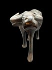 Vintage Carved Water Buffalo Statue 12  Wood Carving Bull Figurine African Decor