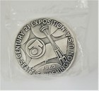 62 World s Fair Seattle Century 21 Expo Official Space Age Large Us Silver Medal