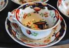 Antique Set 12 Derby Style Imari Porcelain Teacup saucer Set 18th Century Cobalt