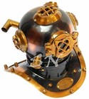 Antique Finish Brass Sea Us Navy Mark V Mini Diving Marine Scuba Divers Helmet