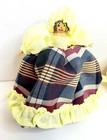 Vintage Pair Of Hand Made Peg Dolls Colonial Dress 
